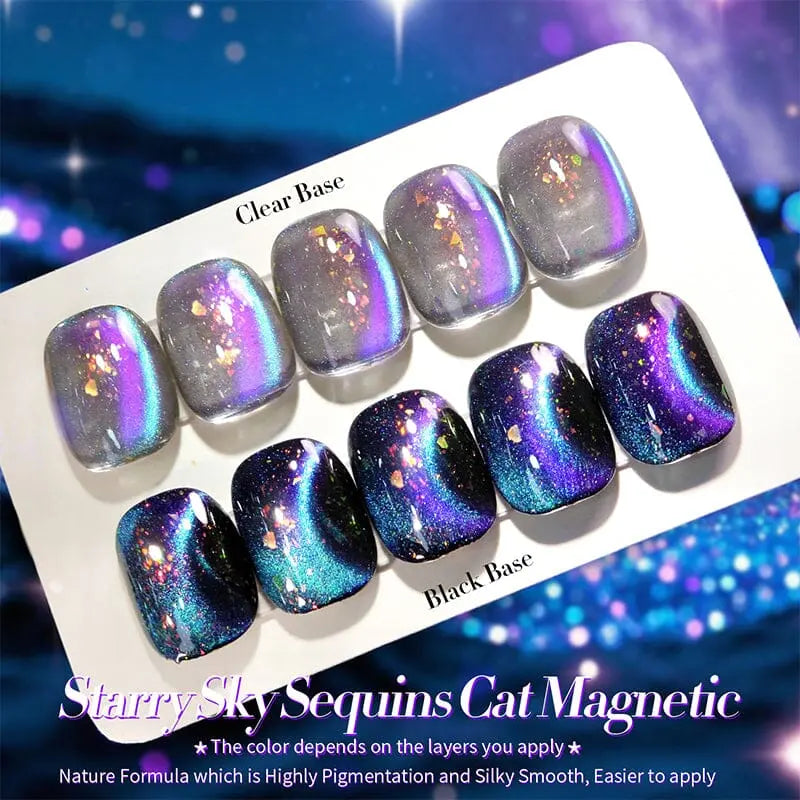 Born Pretty Glitter Cat Magnetic Gel MY35 Starry Sky