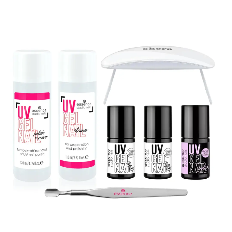 Essence Starter Set Studio Nails UV Gel Polish with Lamp