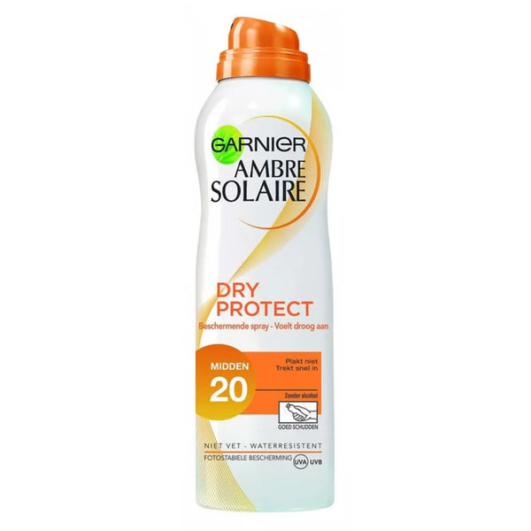 Garnier Ambre Solaire Sunscreen Dry Protect SPF 20 200 ml.