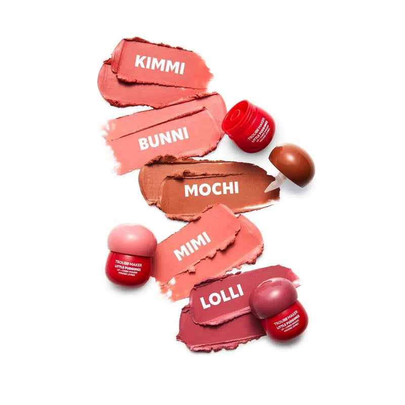 Trouble Maker Little Pudding Blurring Lip & Cheek Mousse Kimmi Coral Pink