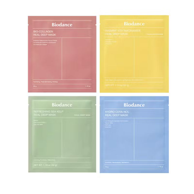 Biodance Real Deep Mask Variety 4-Pack