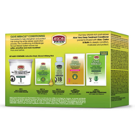 African Pride Olive Relaxer Kit Regular