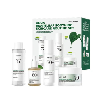 Anua Heartleaf Soothing Skincare Routine Set