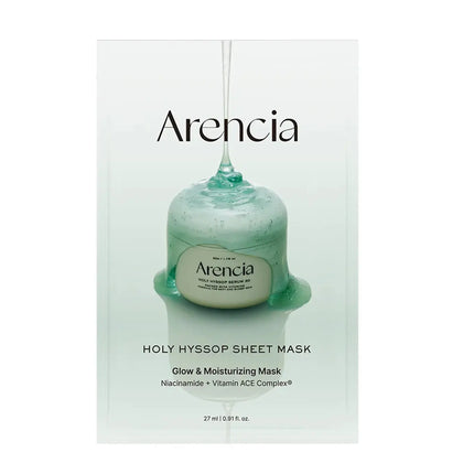 Arencia Holy Hyssop Sheet Mask