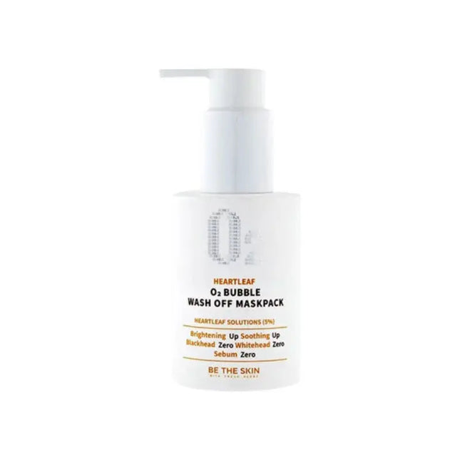 Be The Skin Be The Skin Heartleaf O2 Bubble Wash Off Maskpack