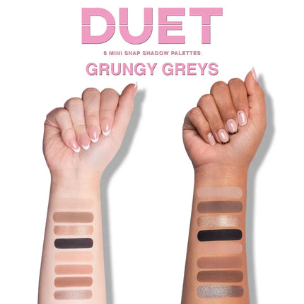Beauty Creations Duet Mini Snap Palette Grungy Greys