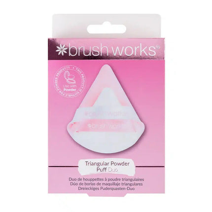 Brushworks Triangular Powder Puff Duo