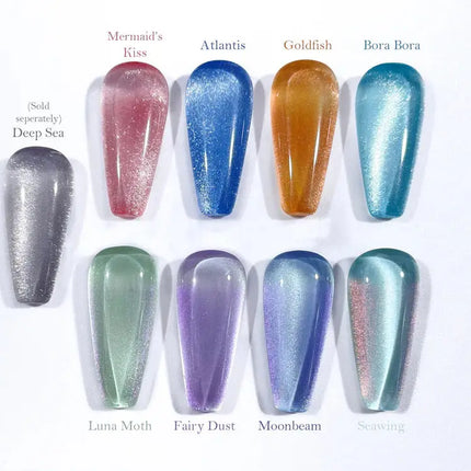 Crisania Neri Sea x Sky Magnetic Cat Eye Gel Polish Bora Bora