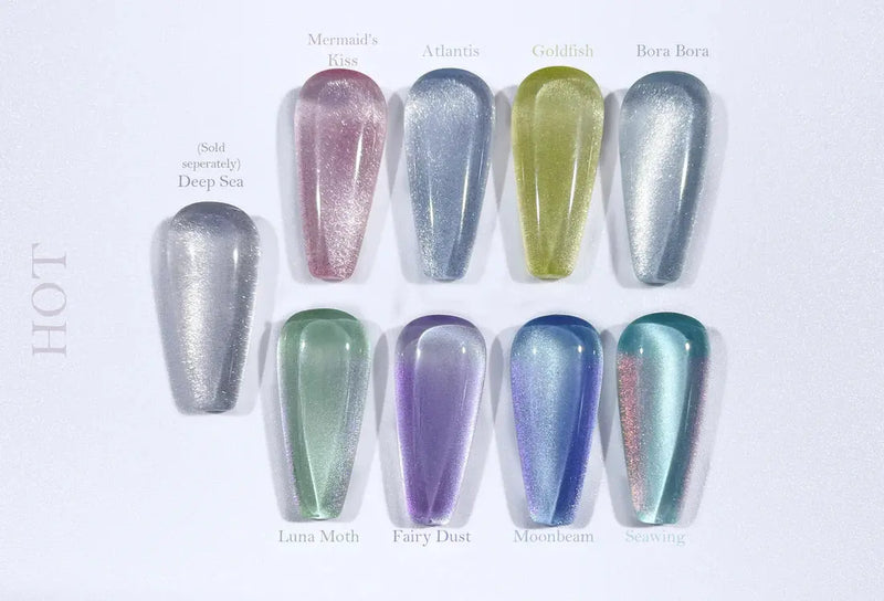 Crisania Neri Sea x Sky Magnetic Cat Eye Gel Polish Fairy Dust
