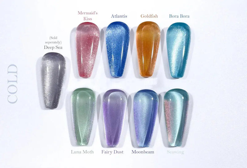 Crisania Neri Sea x Sky Magnetic Cat Eye Gel Polish Fairy Dust