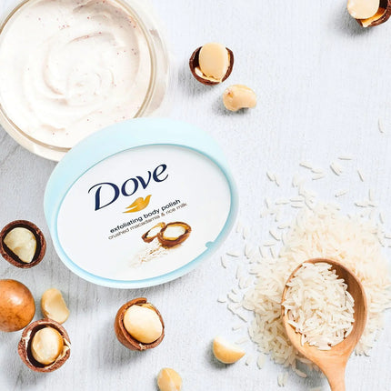 Dove Crushed Macadamia & Rice Milk Body Scrub