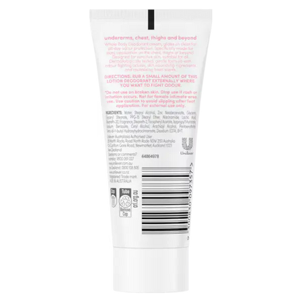 Dove Whole Body Raspberry & Rose Deodorant Cream