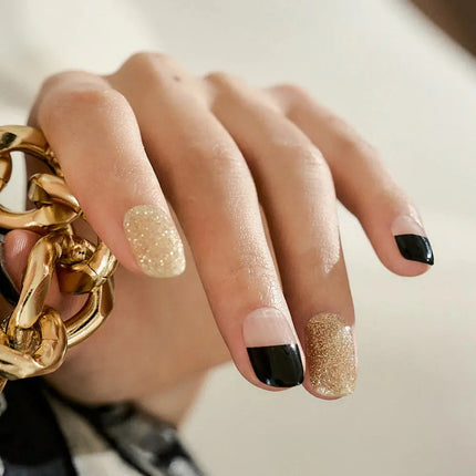 Edgeu Nail Strips Black French