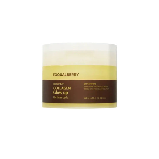 Eqqualberry Collagen Glow Up Gel Toner Pads