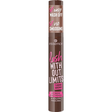 Essence Lash Without Limits Tubing Brown Extreme Lengthening & Volume Mascara 05 Brown Tubing