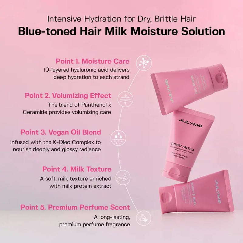 JULYME Perfume Glow Milk Hair Essence Sunset Freesia