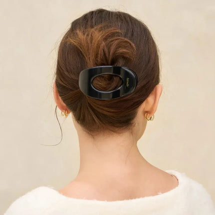 Kitsch Flat Cloud Clip Black Medium