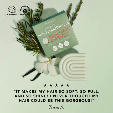 Kitsch Rosemary & Biotin Volumizing Solid Conditioner Bar