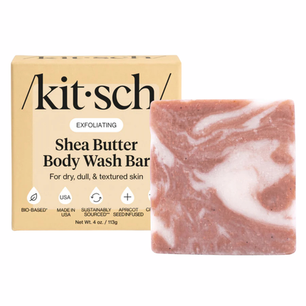 Kitsch Shea Butter Exfoliating Solid Body Wash
