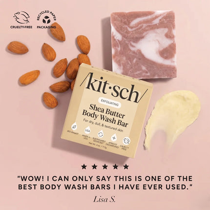Kitsch Shea Butter Exfoliating Solid Body Wash