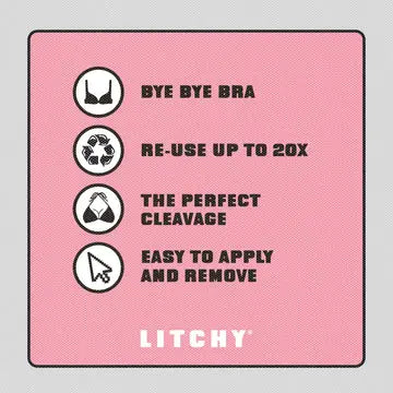 Litchy Adhesive Bra Sandy Cup B