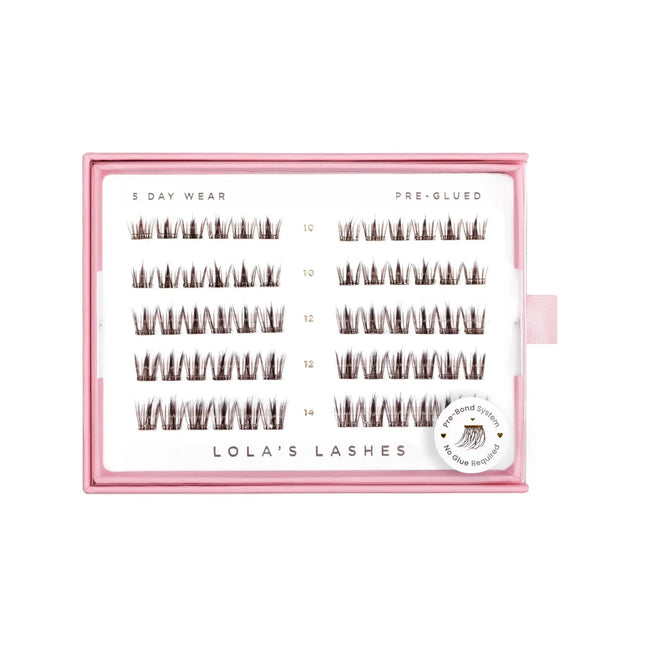Lola's Lashes Feathered Dark Brown Pre-Glued Lashes