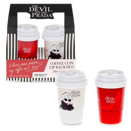 Mad Beauty Devil Wears Prada Coffee Cup Lip Balm Duo