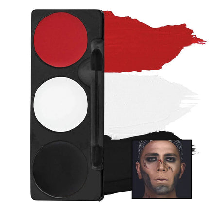 Mehron Makeup Tri-Color Makeup Palette Pirate