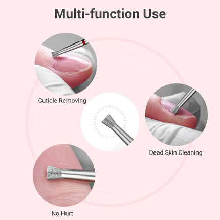 MelodySusie Inverted Tapered Cuticle Clean Nail Drill Bit 6,7mm