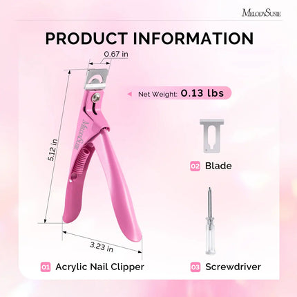 MelodySusie Stainless Steel Edge Cutter Pink