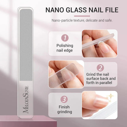 MelodySusie Stainless Steel Nail Clippers Pink 3 in 1 Kit