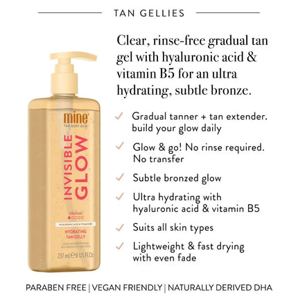 MineTan Invisible Glow Gradual Hydrating Tan Gelly