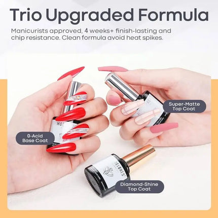 Modelones Matte & Shine Top Coat with Base Gel Set