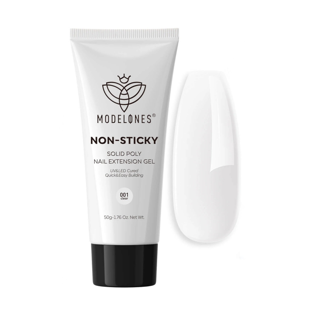 Modelones Solid Poly Nail Extension Gel Crystal Aurora Clear