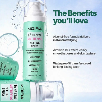 Moira 16HR Seal Mattifying Setting Spray