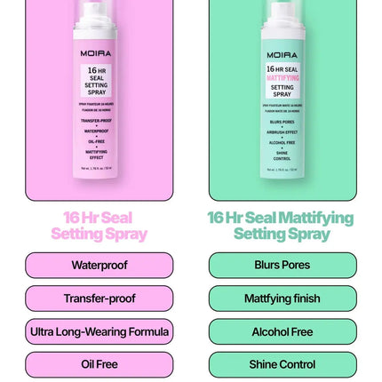 Moira 16HR Seal Mattifying Setting Spray