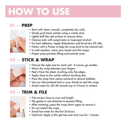MoYou London Non-UV Gel Wraps Fatal Kiss