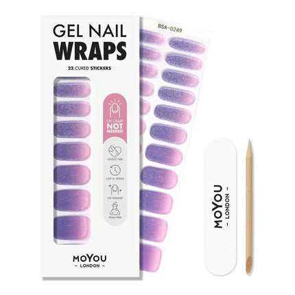 MoYou London Non-UV Gel Wraps Sweet Fade