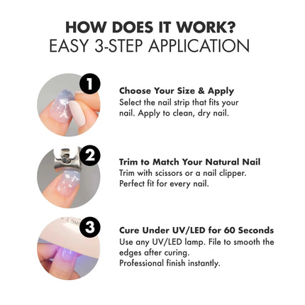 MoYou London UV Gel Strips No Pain No Champagne