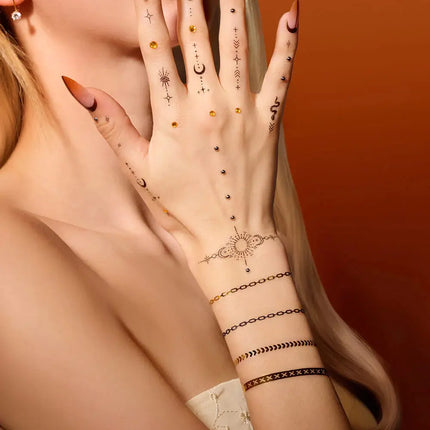 Never Have I Ever Temporary Tattoo Set Boho Baby