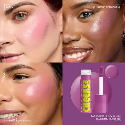 NYX Professional Makeup Fat Cheeks Blush Blueberry Burst