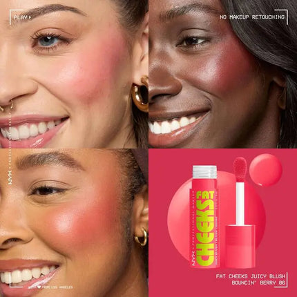 NYX Professional Makeup Fat Cheeks Blush Bouncin Berry