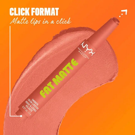 NYX Professional Makeup Fat Matte Smooth Color Lipstick Cashmere Cutie