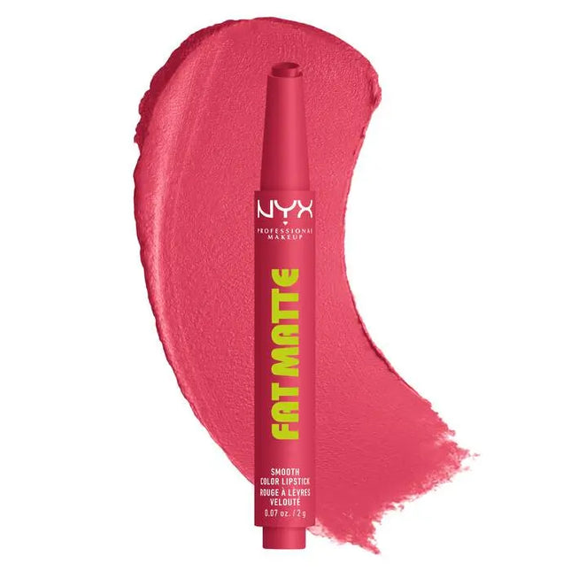 NYX Professional Makeup Fat Matte Smooth Color Lipstick Pink Puff