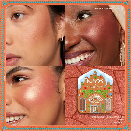 NYX Professional Makeup Holiday Buttermelt Face Palette 02 Deep