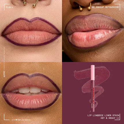 NYX Professional Makeup Lip Lingerie Lip Liner Stain Hot & Heavy