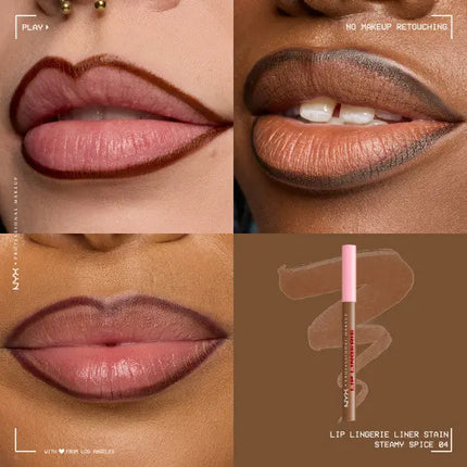 NYX Professional Makeup Lip Lingerie Lip Liner Stain Steamy Spice