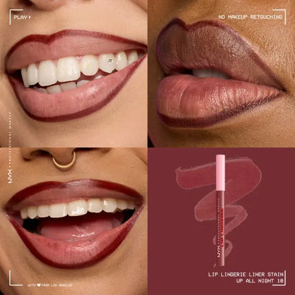 NYX Professional Makeup Lip Lingerie Lip Liner Stain Up All Night