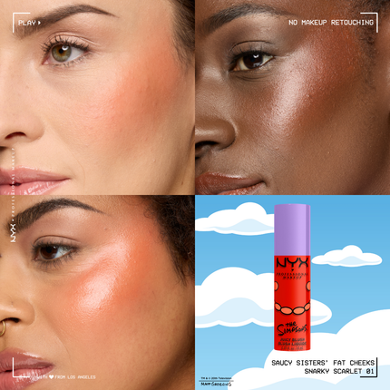 NYX Professional Makeup Saucy Sisters Juicy Liquid Blush Selma Snarky Scarlet