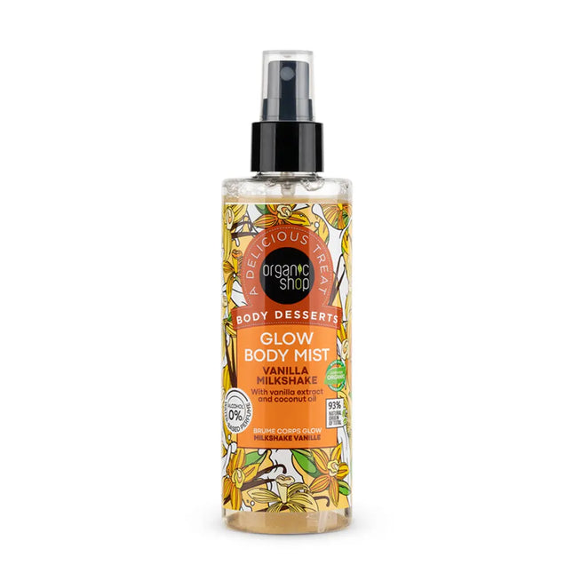 Organic Shop Body Desserts Glow Body Mist Vanilla Milkshake